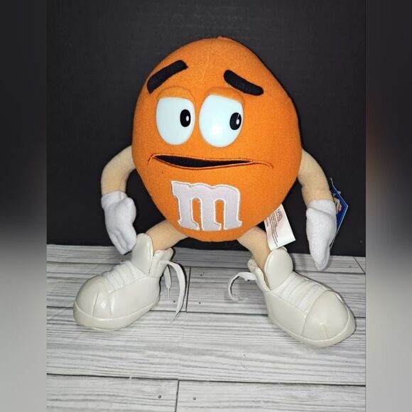 Nanco M&M's Candy Orange Plush Toy Crispy Vintage Mars Incorporated 2001 New - Picture 3 of 8